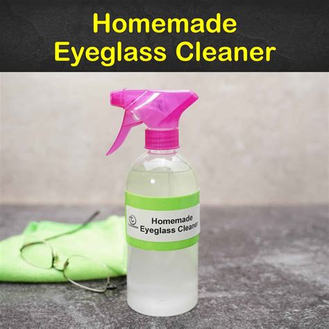 homemade eyeglass cleaning solution.